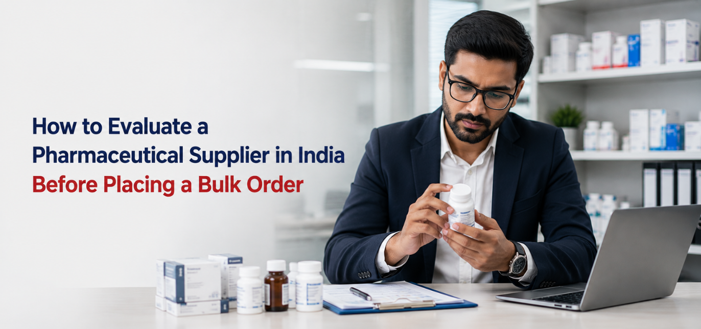 How to evaluate a pharmaceutical supplier in India before placing a bulk order