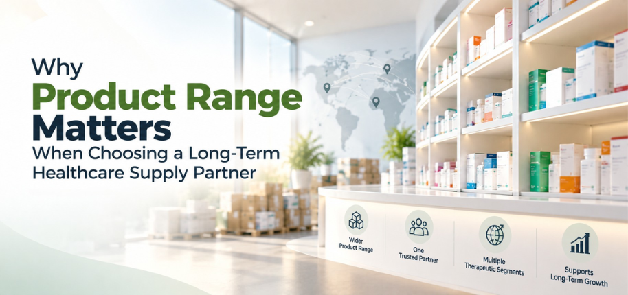 Healthcare product range for long-term supply partnerships