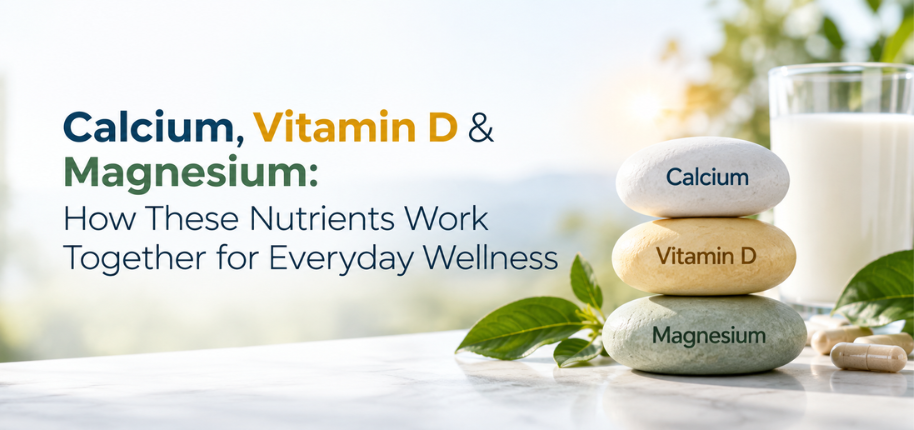 Calcium Vitamin D and Magnesium for Everyday Wellness